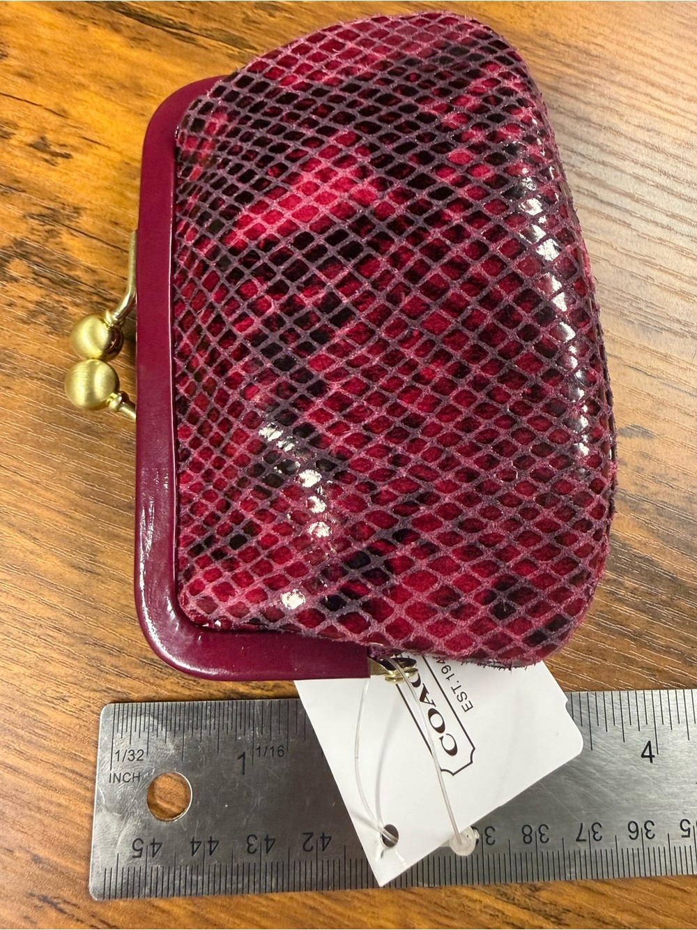 WOW POSHMARK - Authentic Coach Coin Purse Bag - Picture 9 of 11